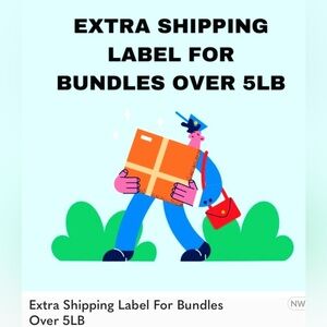 …. Extra shipping label